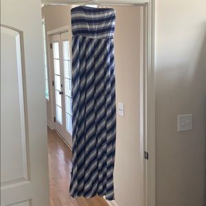 Strapless maxi dress